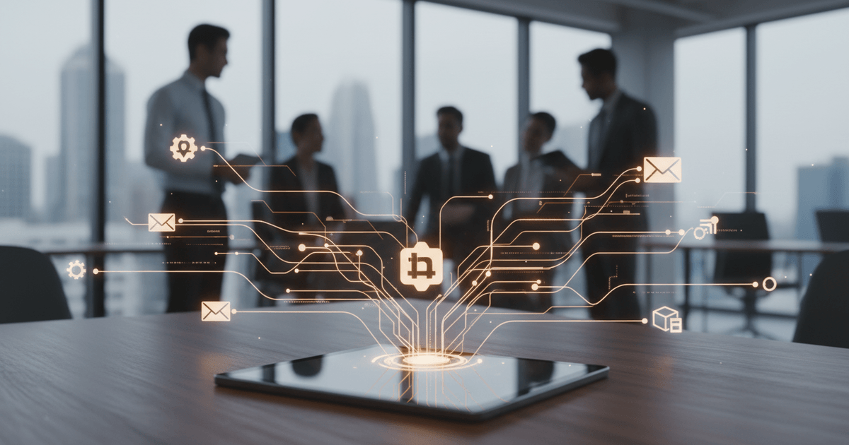 futuristic dashboard displaying AI marketing tools with lead scoring and predictive analytics features